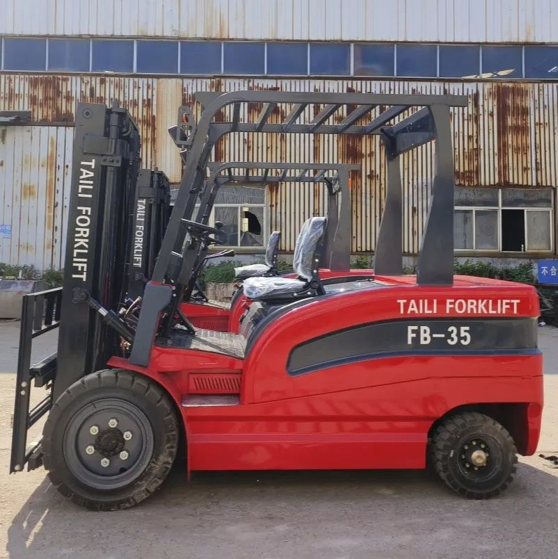 CE Warehouse Lithium Battery 4 Wheel Electric Forklift 2-Ton Electric Forklift Sideloader Forklift