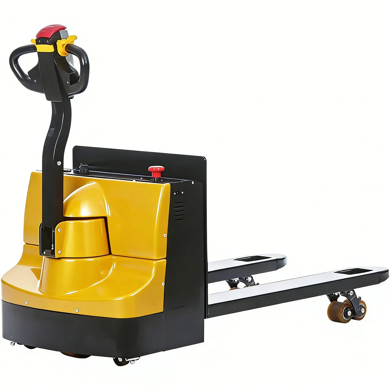 Efficient &amp; Labor-Saving High-Visibility Stand-on Electric Pallet Jack