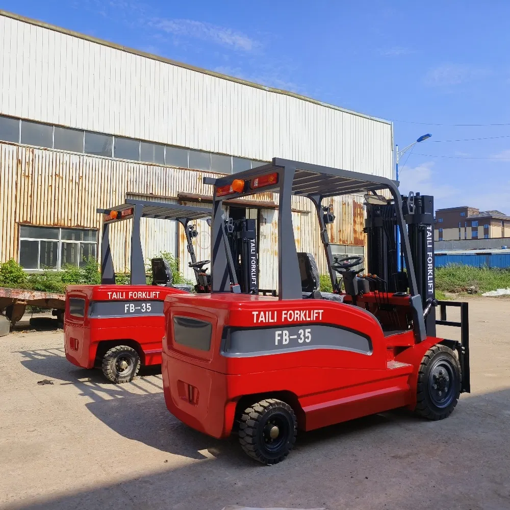 CE Warehouse Lithium Battery 4 Wheel Electric Forklift 2-Ton Electric Forklift Sideloader Forklift