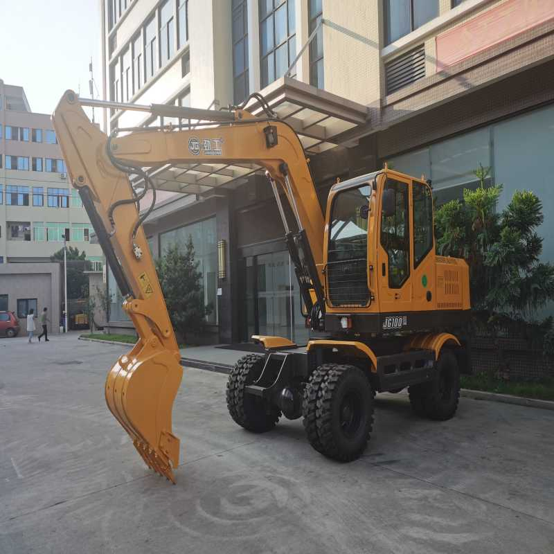 Jg100s High Quality Long Reach Hydraulic Wheel Excavators