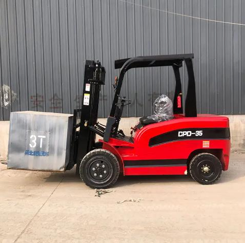 CE Warehouse Lithium Battery 4 Wheel Electric Forklift 2-Ton Electric Forklift Sideloader Forklift