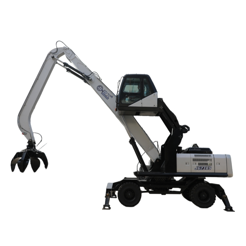 Jg230s Wheeled Grapple Excavator for Metal Recycling Demolition Sites with CE Certifications