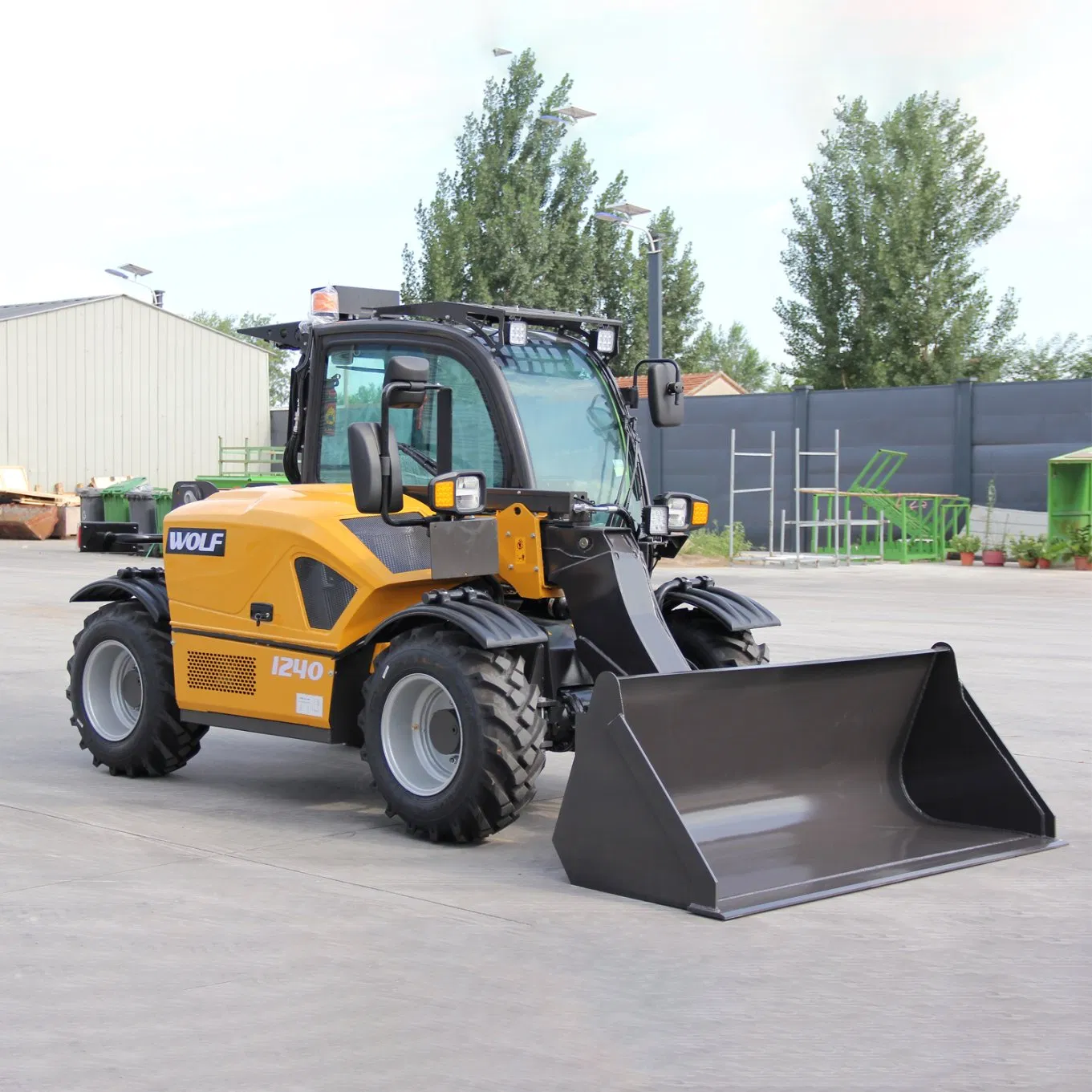 Wolf Agricultural Construction Multiattachment Max. Payload 1200kg Max. Lift Height 4300m 4WD Mini Small Compact Wheel Telescopic Telehandler for Sale