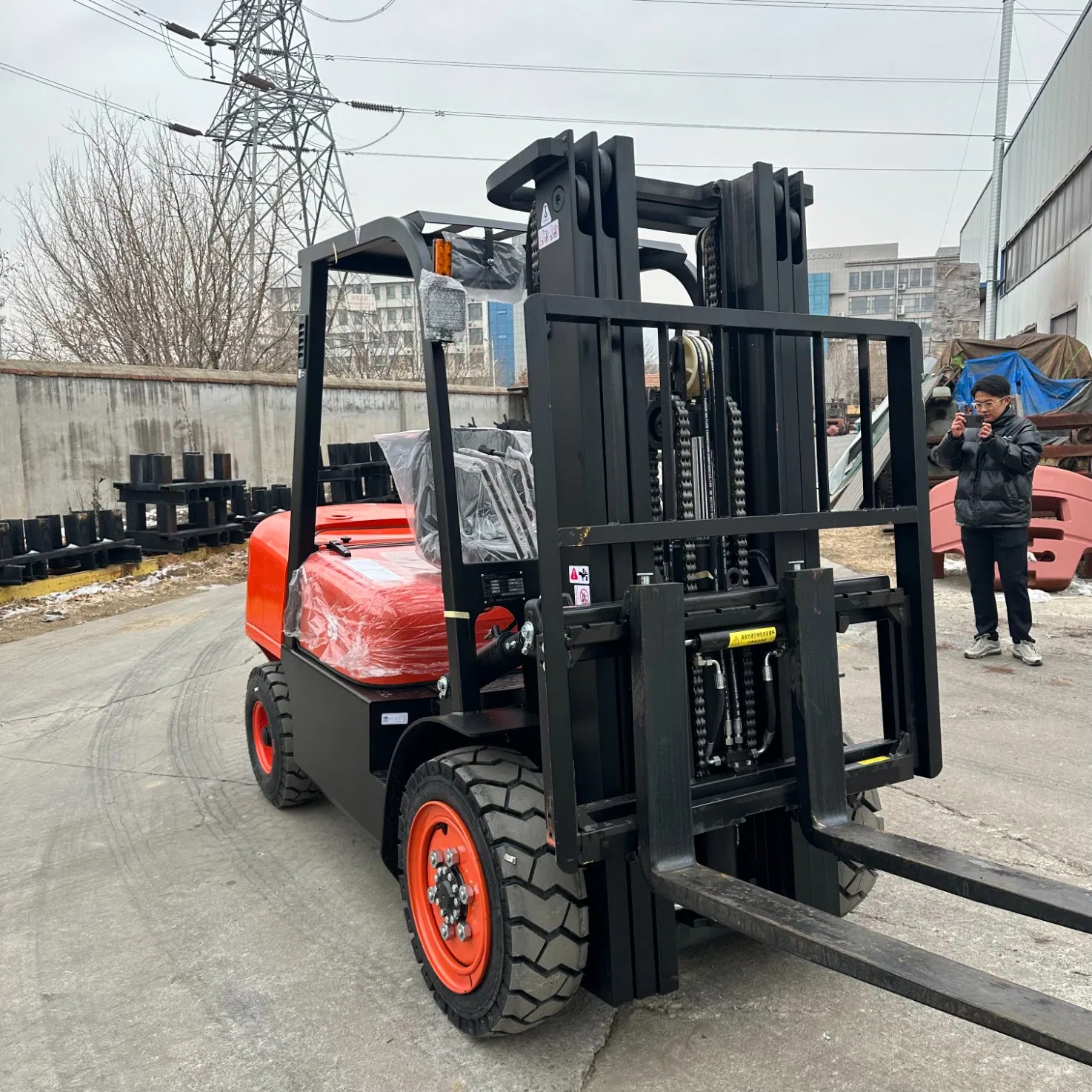 China 3000~5000mm Forklift Container Forklift Price Hangcha Fork Lift Hot CPC/Cpcd Sideloader Forklift