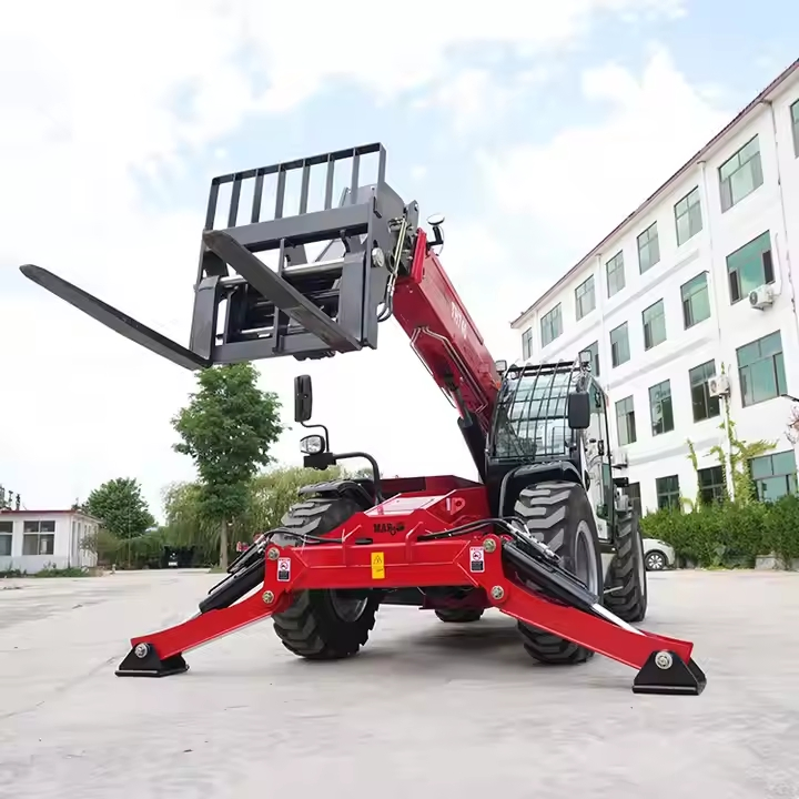 Affordable Joystick Control 4 Ton Hydraulic 18 Meters Lifting High Th71840 Terrain Boom Telescopic Telehandler Forklift