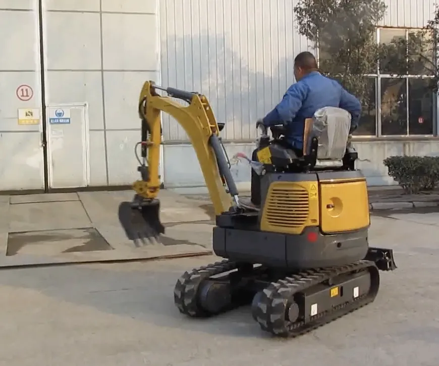 AL08 Mini Excavator Side View