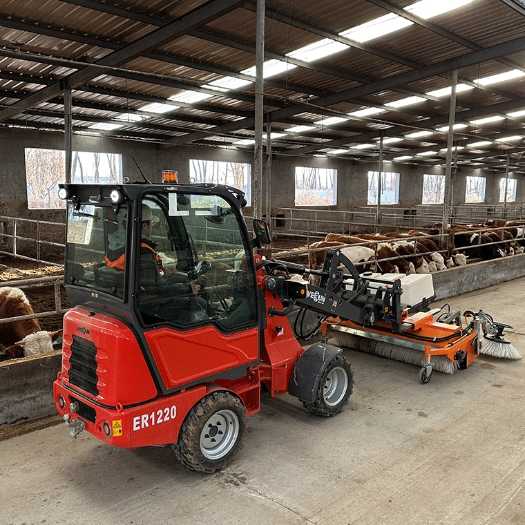 Everun Er1220 1.2ton Mini Small Compact China Small Farming Portable Construction EPA CE Front End Wheel Loader Earth Moving Machine for Sale