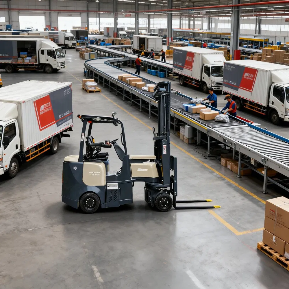 High-Grade Steel and Castings Articulated Forklift Vna Forklift Truck for Material Handling