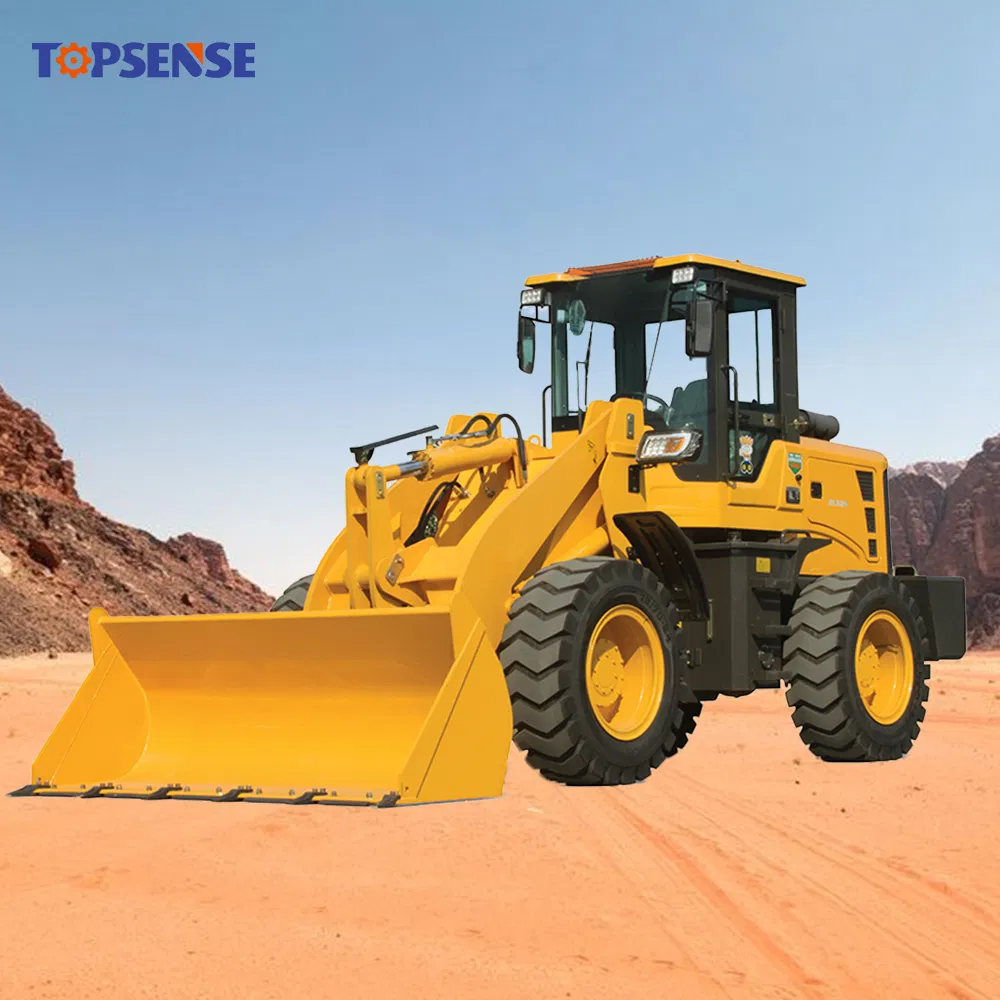 Topsense Hot Sale 1ton 1.5ton 2ton 2.5 Ton Mini Wheel Loader Ts920 925 Electric Joystick Chinese Front End Shovel Power Diesel Loader with Log Grab Quick Hitch