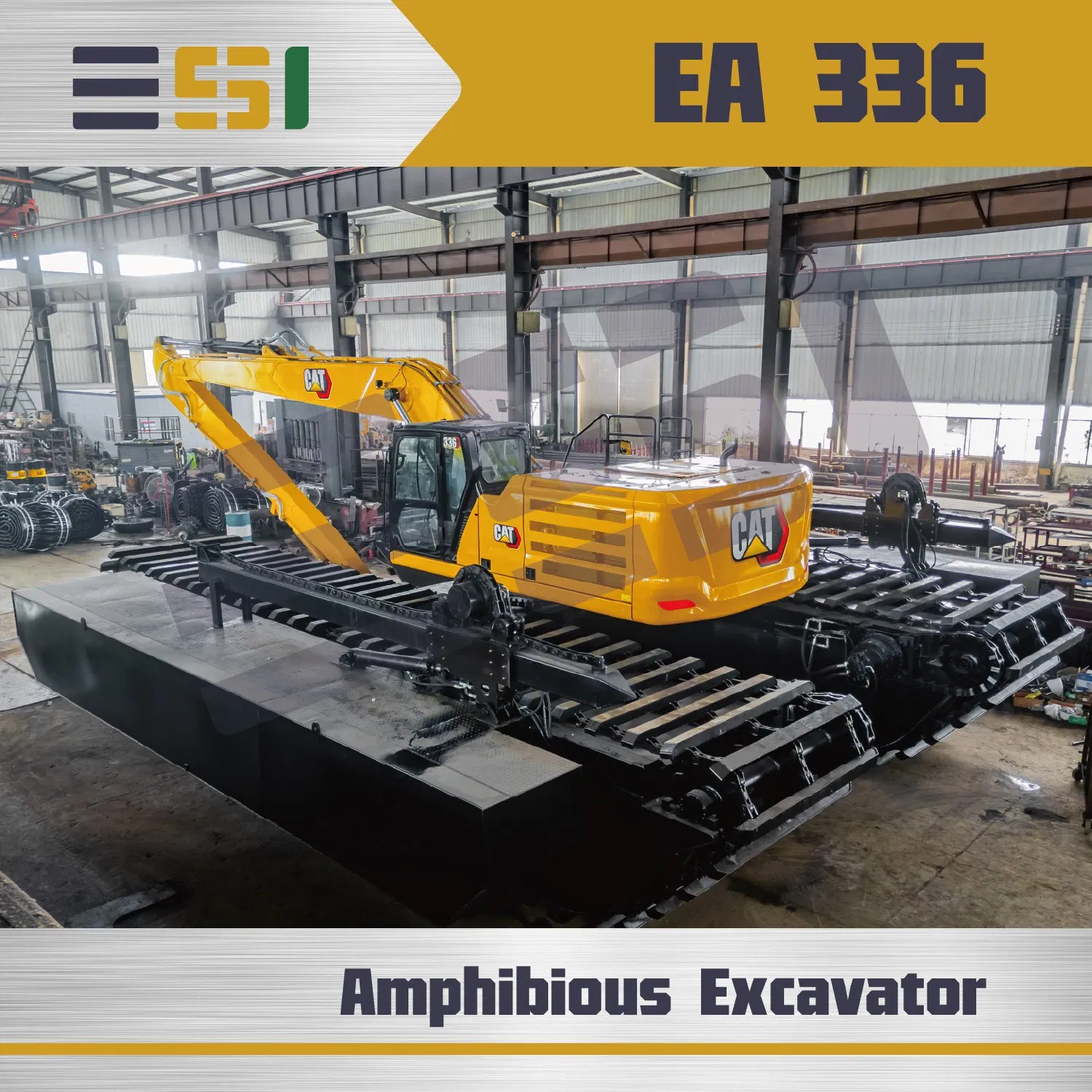 Long Reach Boom 336 Swamp Buggy Excavator with 1.1 M³ Bucket