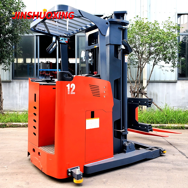 1.2ton Pallet Stacker Electric Very Narrow Aisle 3-Way Forklift Vna Truck