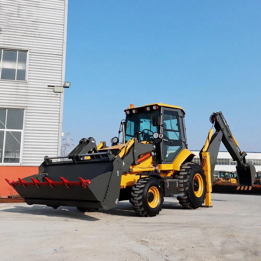 Earth-Moving Machinery Wheel Loader Front End Compact Mini Small Excavator Jcb Loader Shovel Skid Steer 4X4wd Tractor Farm Diesel EPA Engine Backhoe Loader