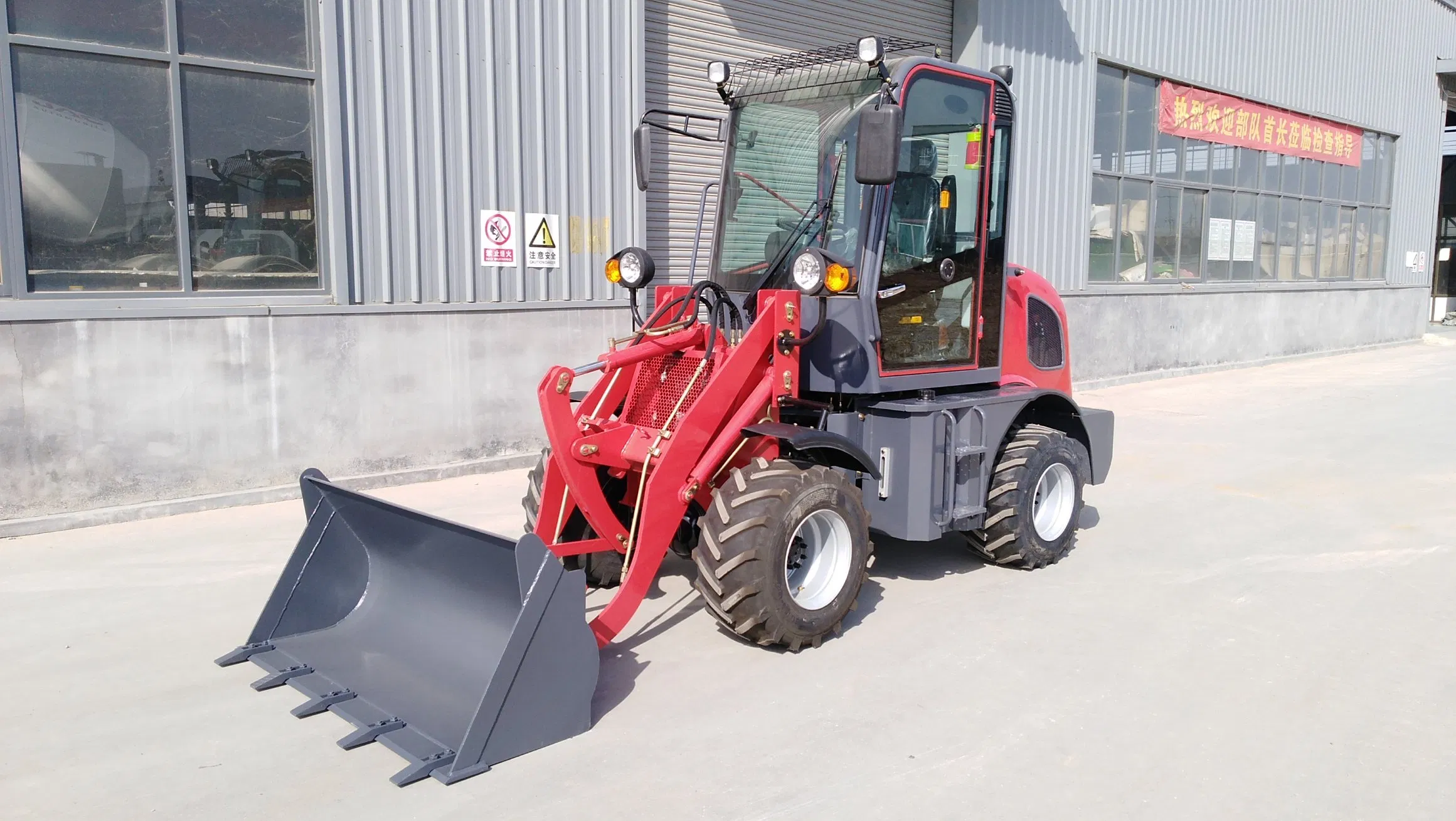 Zl08f China Manufacturer Construction Equipment 0.8 800kg Mini Wheel Front End Loader