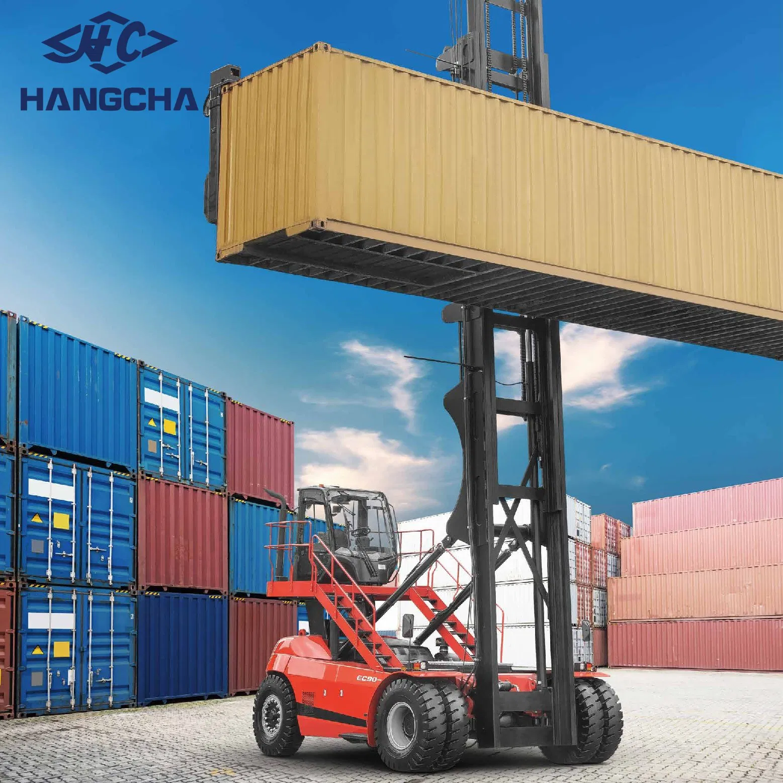 Hangcha X Series Empty Container Handler - 9t Capacity for Port/Container Yard Efficient Handling
