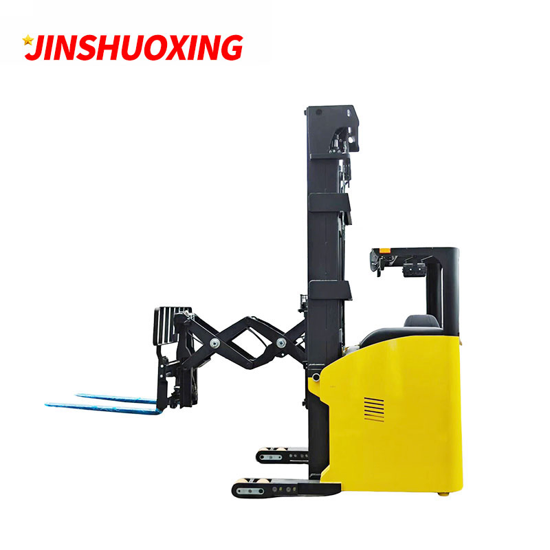 1.5tons Electric Reach Truck Double-Deep Scissors Telescoping Forklift Stacker