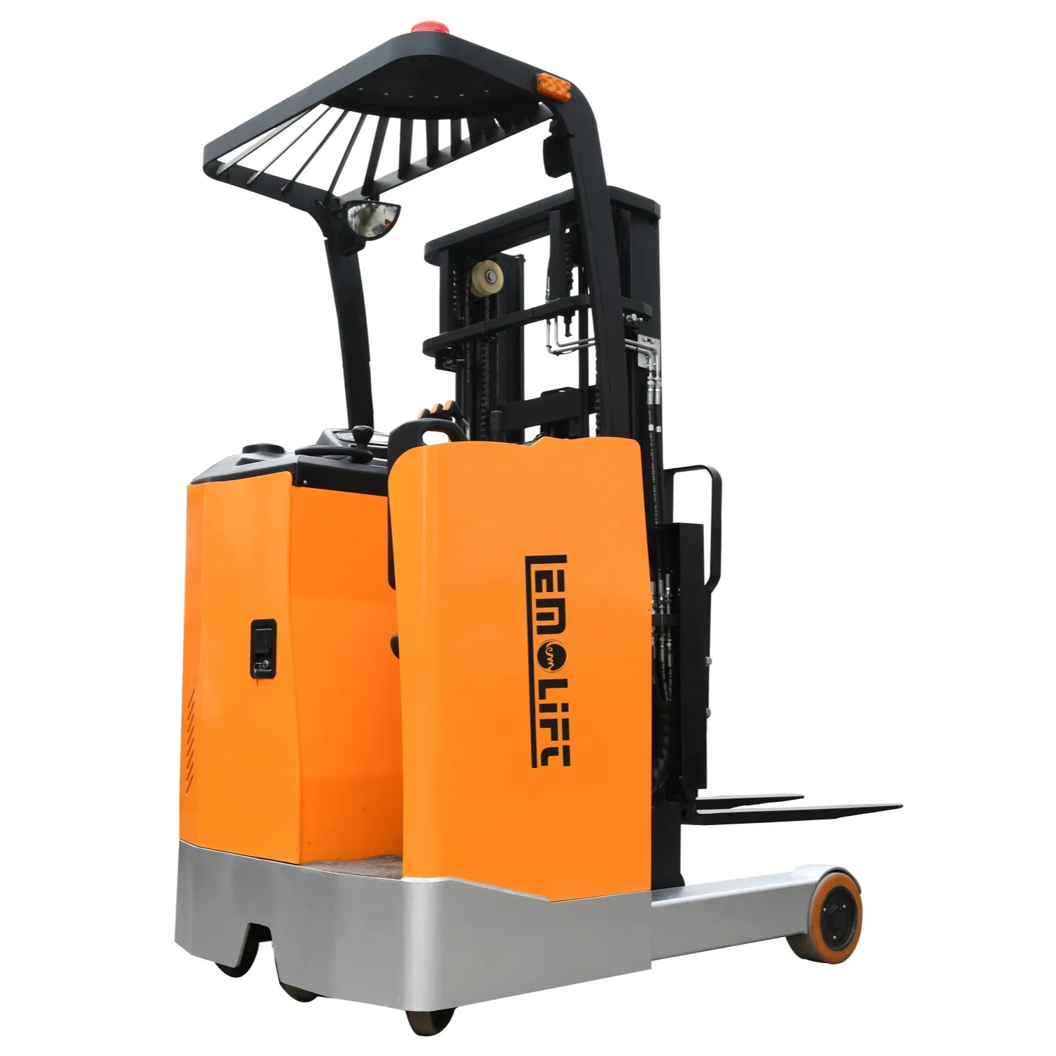 High Quality Lithium Battery Seated Type Reach Electric Stacker Forklift