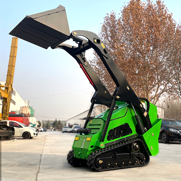 Derette Compact and Versatile Fast Shipping Diesel V1000 Mini Skid Steer Track Loader with Various Attachments