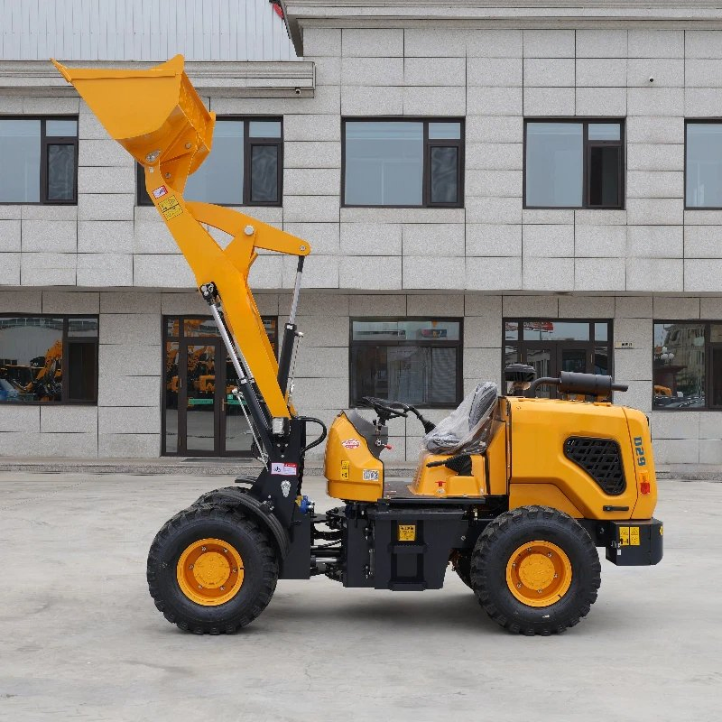 Wholesale 2.8ton Small/Mini 4WD Wheel Diesel Front Excavator Loader for Agricultural with CE/EPA