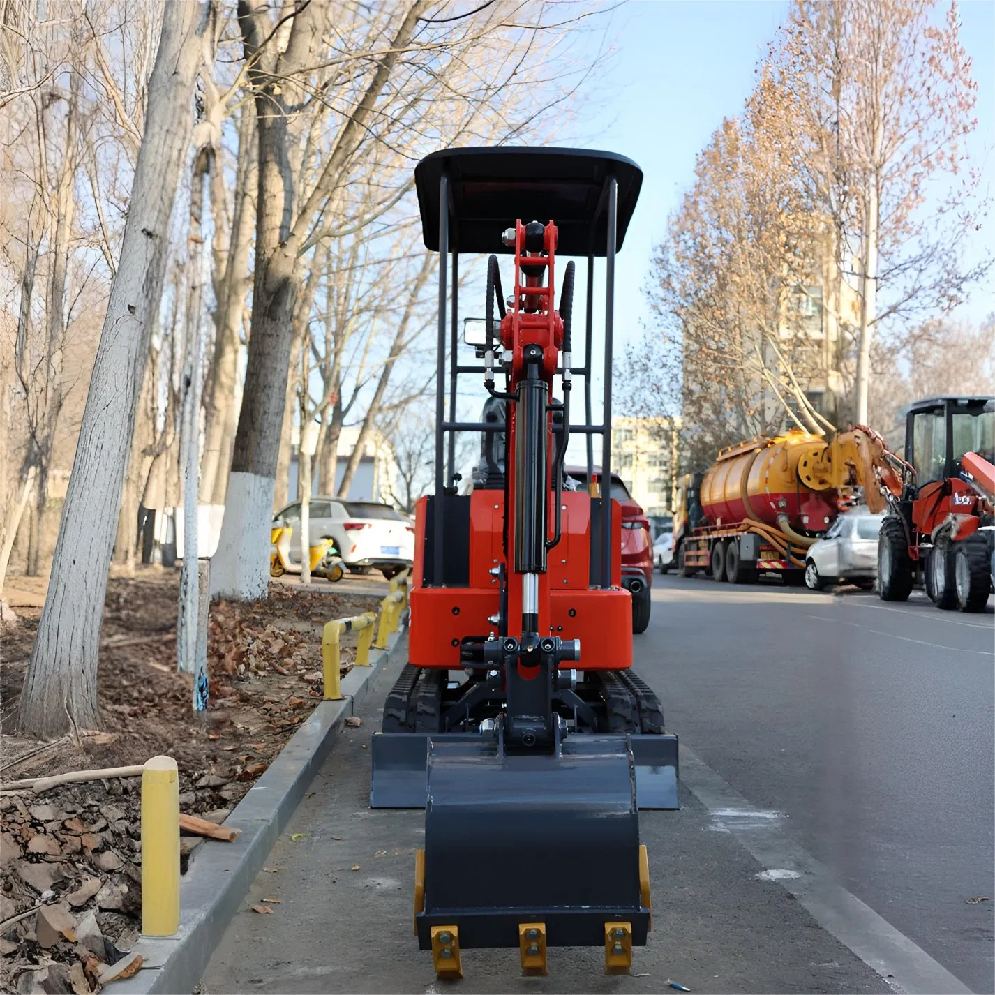 Heavy-Duty Mini Excavator for Demolition Work Wheel Excavator with Reinforced Frame Excavator China Made CE Certified Free Shipping