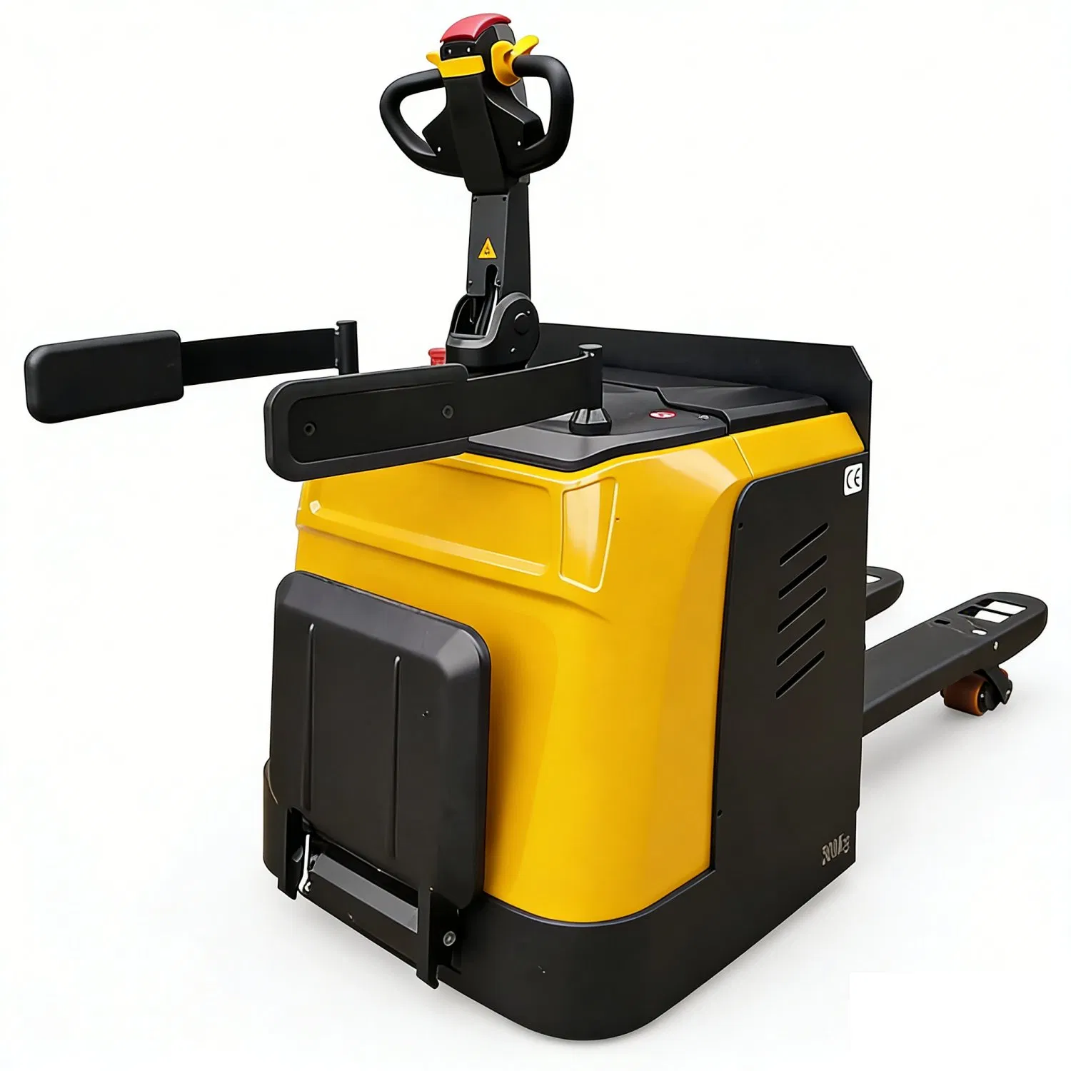 Efficient &amp; Labor-Saving High-Visibility Stand-on Electric Pallet Jack