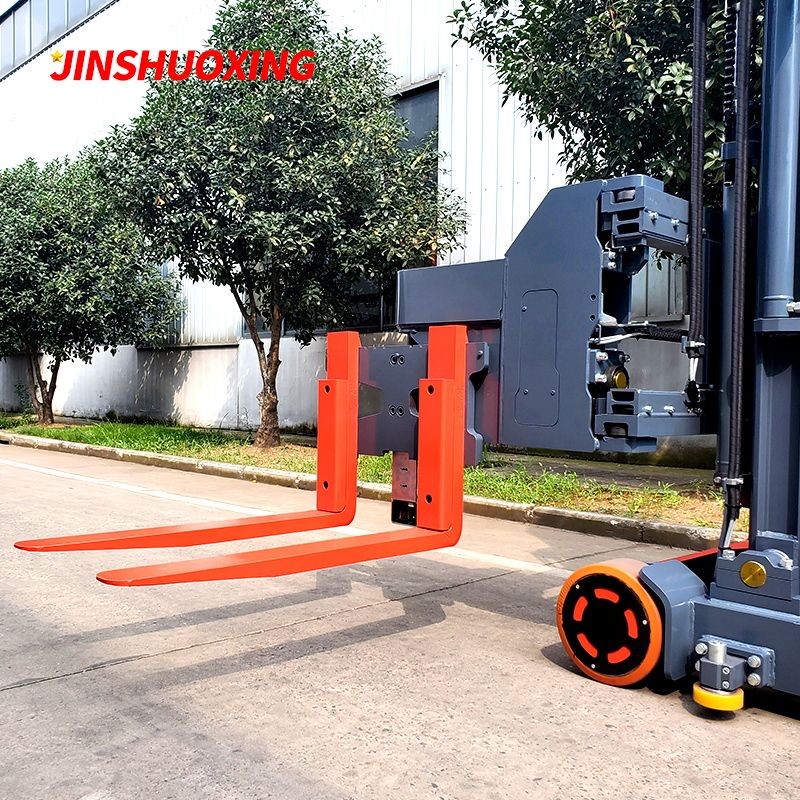 Tri-Laterial Fork Standing Safe 1.6t Vna Very Narrow Aisle Three Way Forklift Truck Triplex 12000mm with Lithium Battery