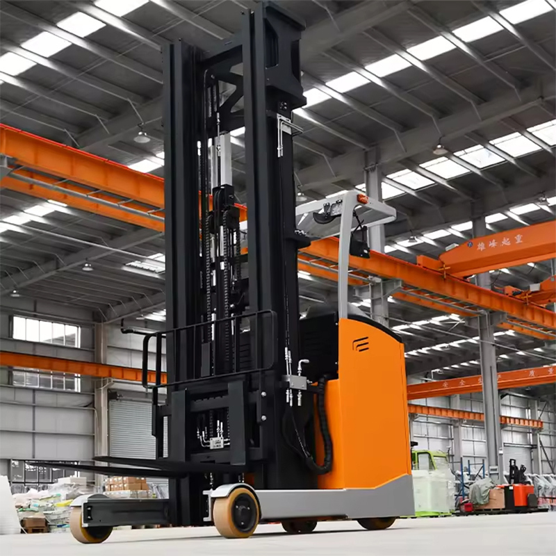 3ton 2.5ton 2ton 48V Electric Reach Truck Sideloader Battery Reach Forklift for 6m 8m 10m Warehouse