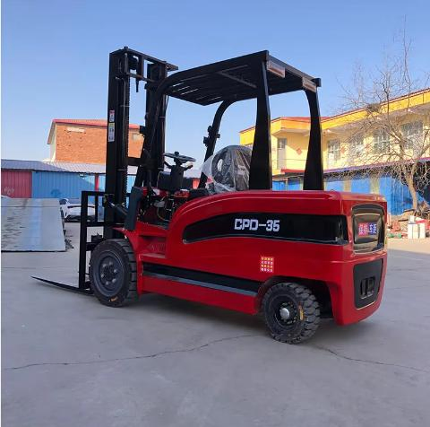CE Warehouse Lithium Battery 4 Wheel Electric Forklift 2-Ton Electric Forklift Sideloader Forklift