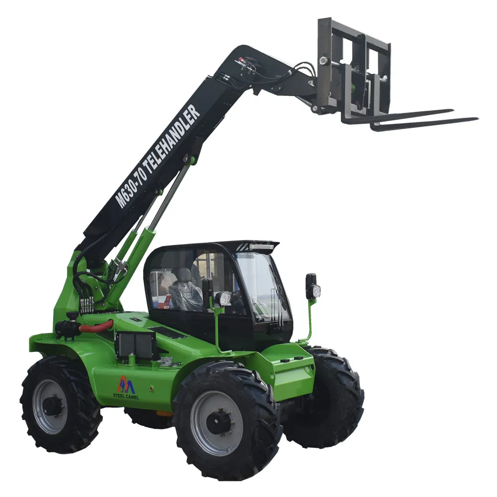 Small EPA Diesel Engine Hydrostatic 6-7m Telescopic Forklift Telehandler