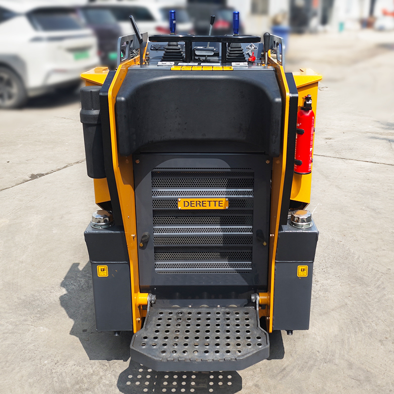 Derette Xc1100 Mini Crawler Track Loader Diesel Compact Skid Steer with Front End Loader and Multiple Attachments