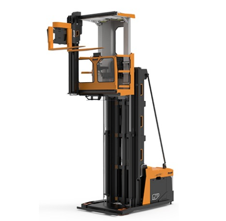 Electric 3 Way Man-up Pallet Truck Stacker Narrow Laneway 1.5 Ton Three Way People Ascending Pallet Stacker