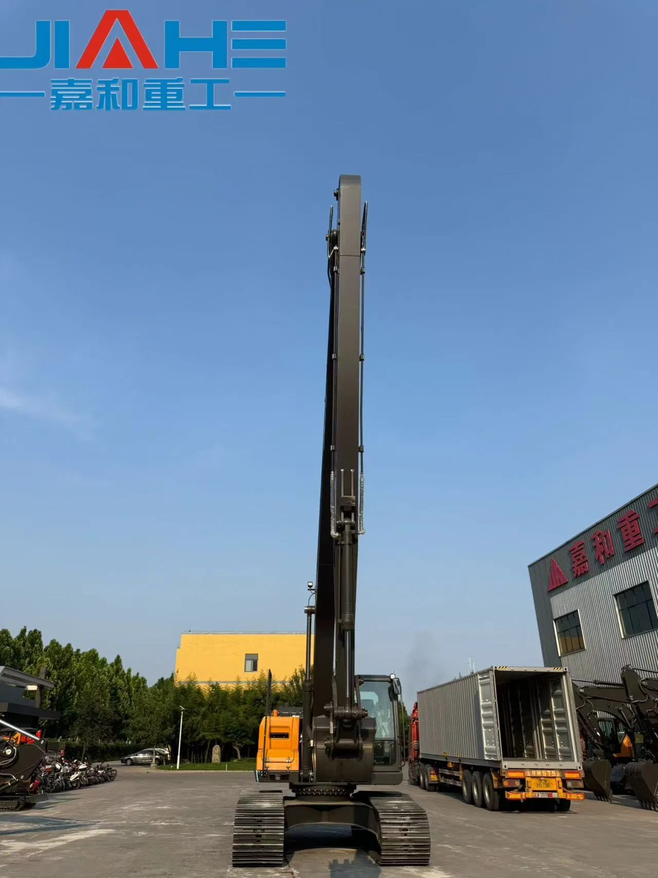 Jiahe Heavy Duty Excavator 23 Ton Long Reach Boom Hydraulic Crawler Machine for Deep Excavation River Dredging