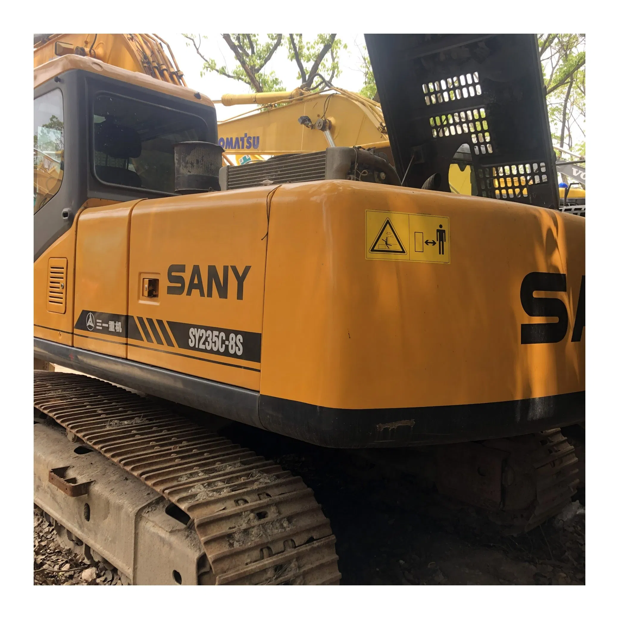 Sy235-8s Sanyy Used Excavator 235 Sanyy Second Hand Dredging Digging Long Reach Boom Crawler Sanyy Excavator