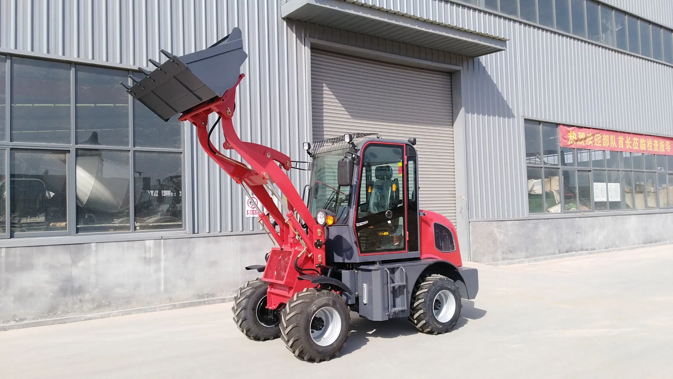 Zl08f China Manufacturer Construction Equipment 0.8 800kg Mini Wheel Front End Loader