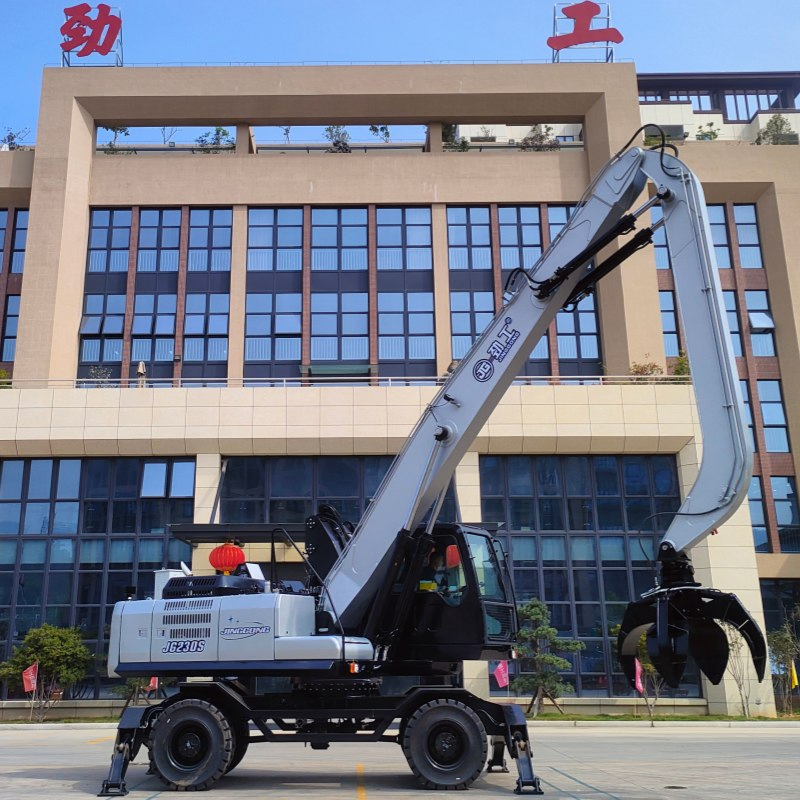 Jg230s Wheeled Grapple Excavator for Metal Recycling Demolition Sites with CE Certifications