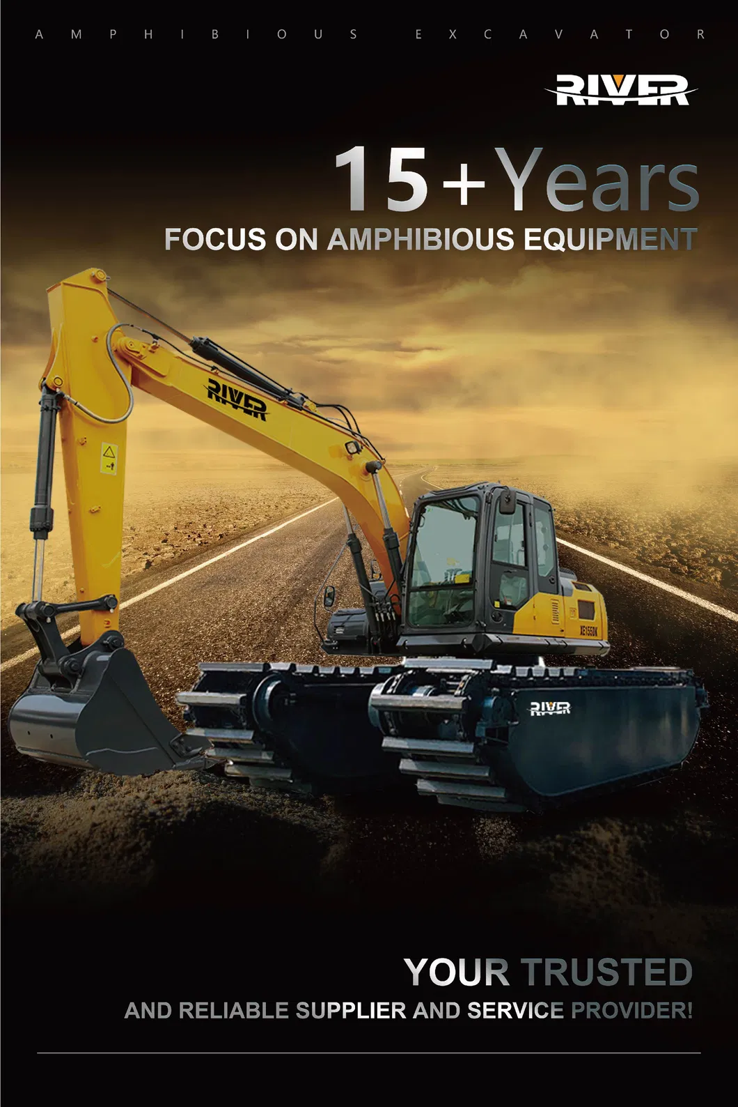 Amphibious Excavator View 1