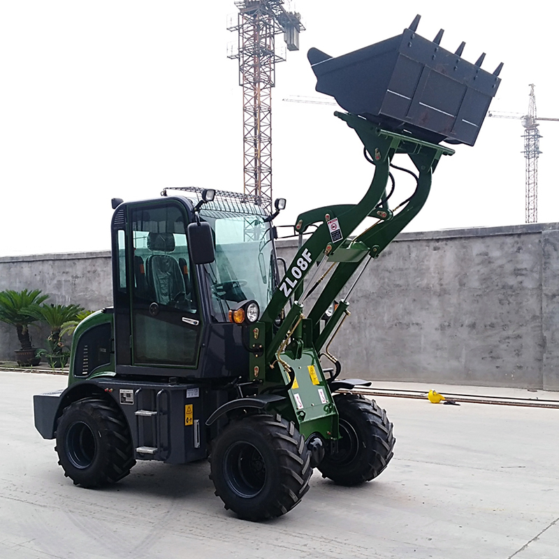 Zl08f China Manufacturer Construction Equipment 0.8 800kg Mini Wheel Front End Loader