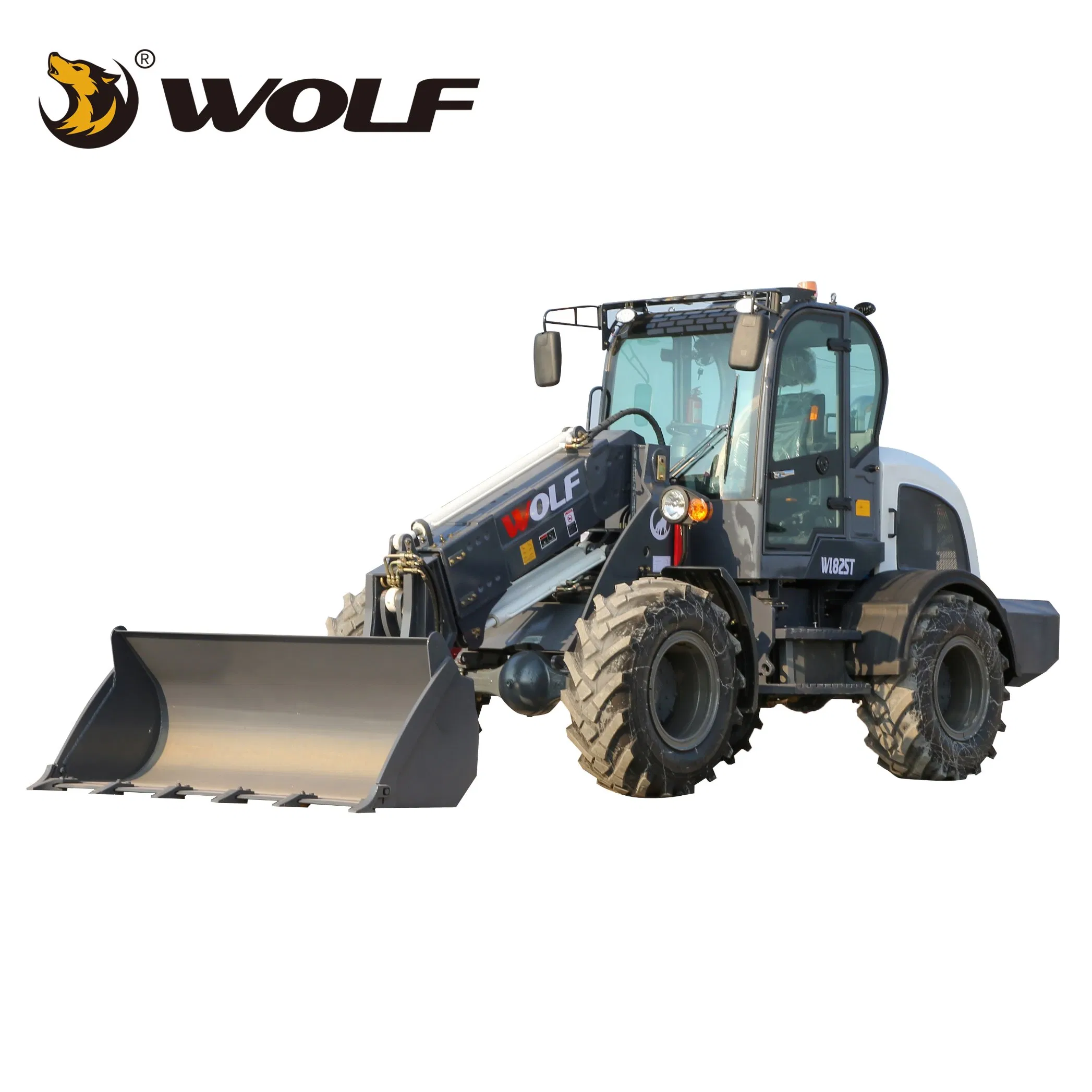 China Wolf WL825T CE/ISO Multi-Attachment with Euro5 Motor 2.5 T/Ton Telescopic End Loaders Price for Boom/Farm/Construction/Garden/Front
