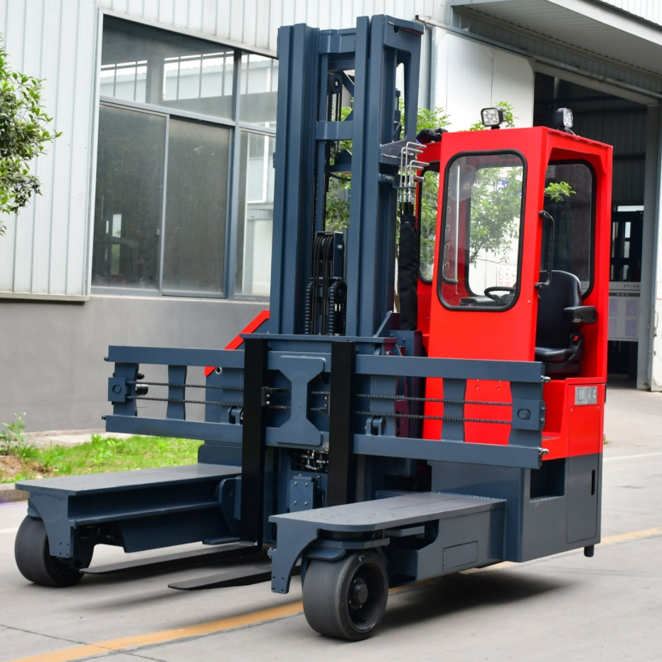 The Most Agile 4-Way 4 Wheel Multi Directional Sideloader Forklift 5t 6t 4.5t for Long Loads