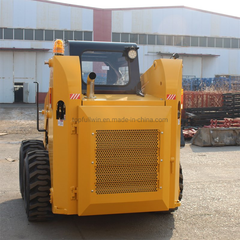Free Shipping Cheap Compact Front End Skid Steer Loader EPA Euro 5 Approved Mini Diesel Wheel Track Loader with Different Attachments