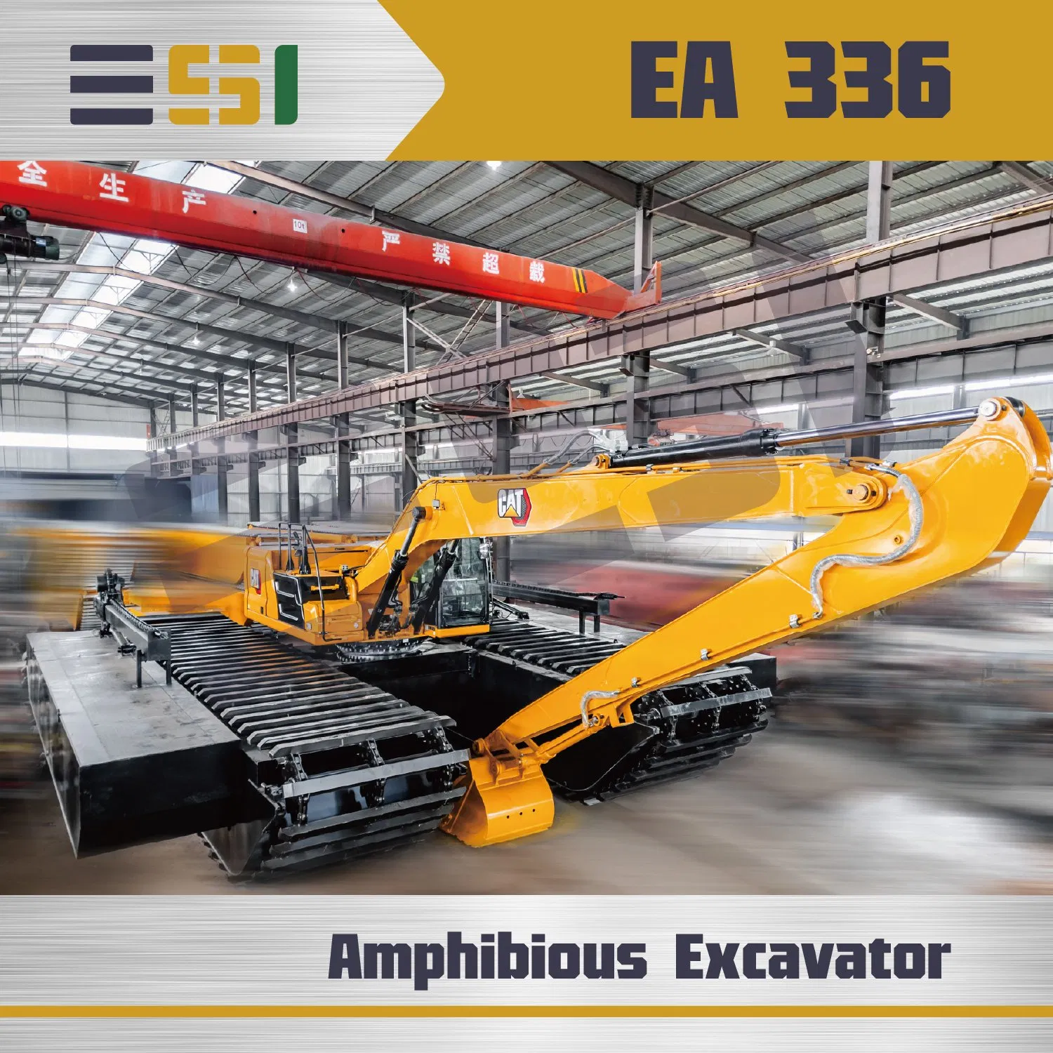 Long Reach Boom 336 Swamp Buggy Excavator with 1.1 M³ Bucket