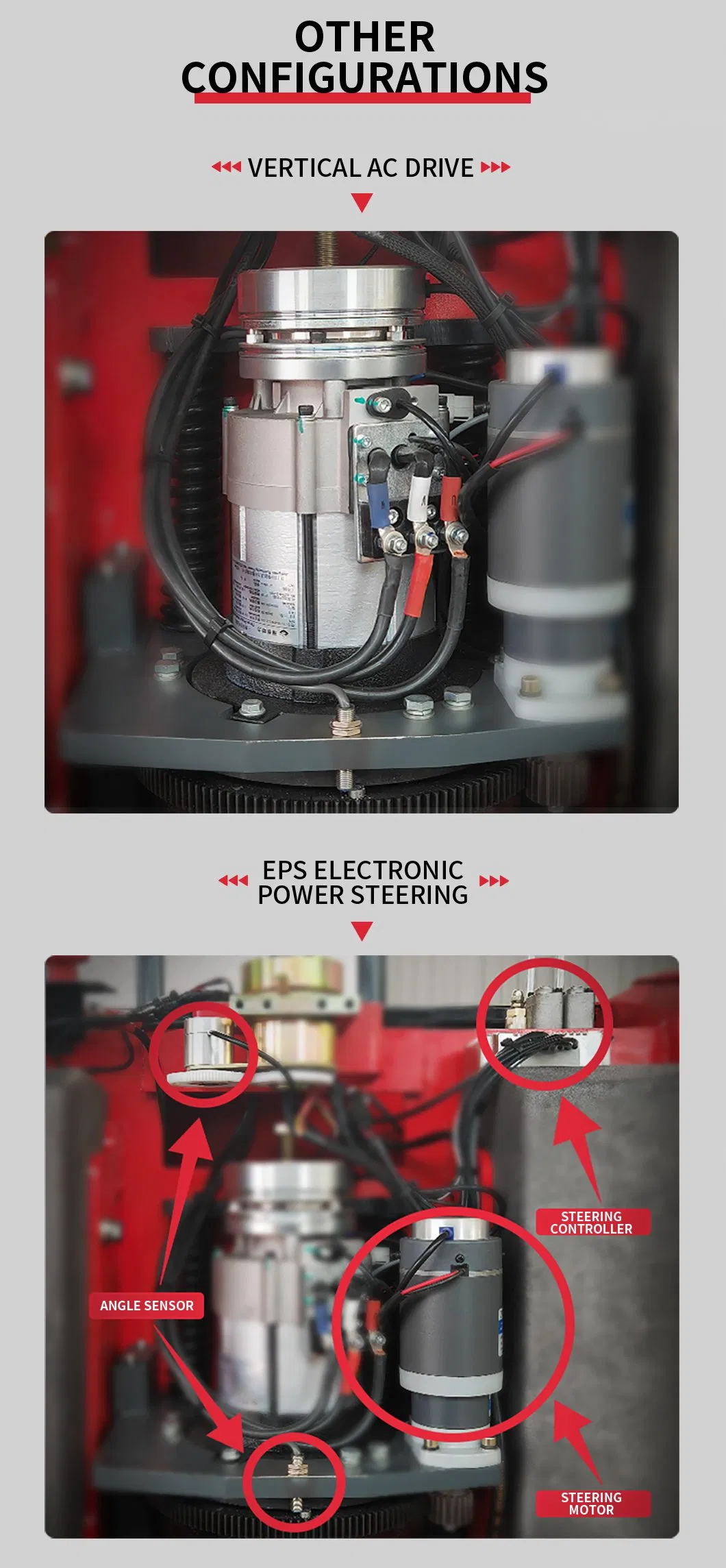 Electric Reach Forklift Detail 4