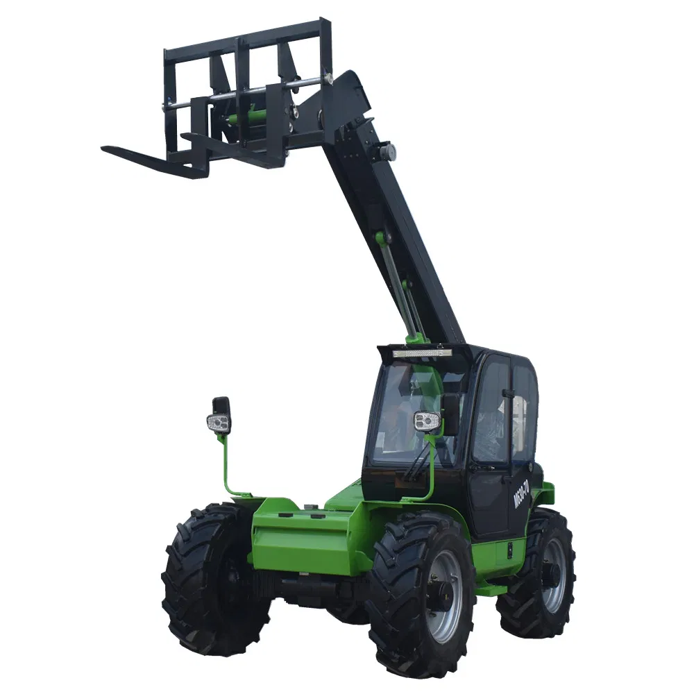 Small EPA Diesel Engine Hydrostatic 6-7m Telescopic Forklift Telehandler