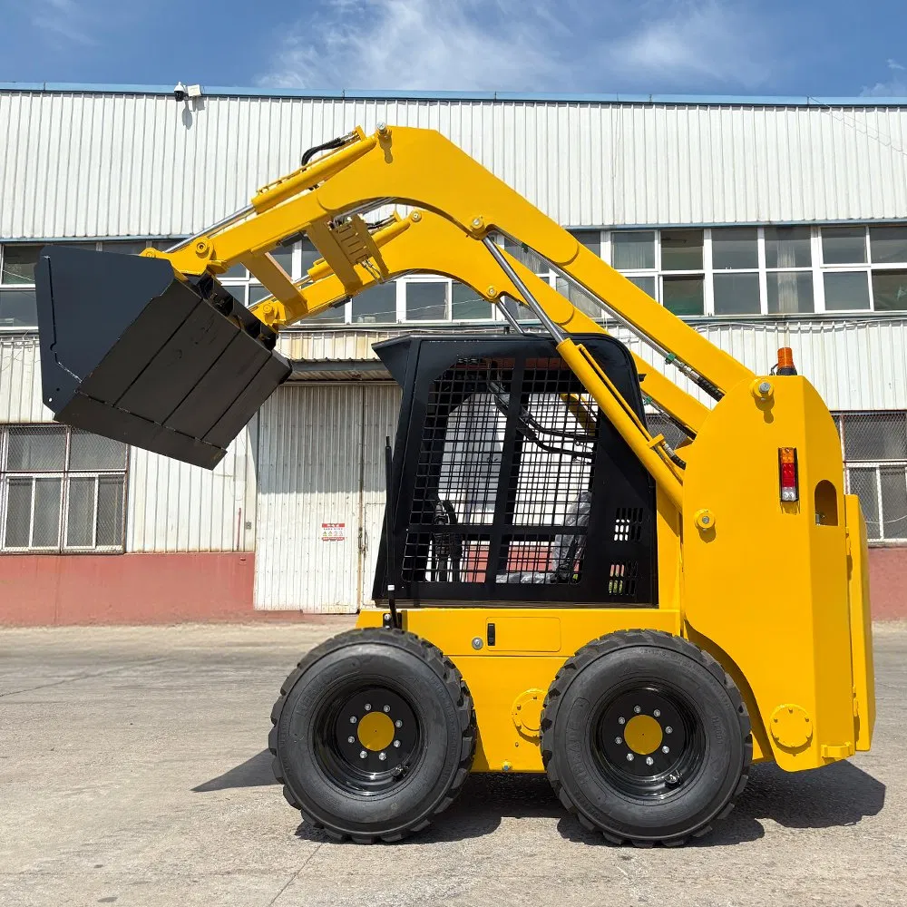 Free Shipping Cheap 4 Farm CE EPA Engine Compact Wheel Construction Machinery Front End Backhoe Track Attachment Small Mini Skid Steer Loader