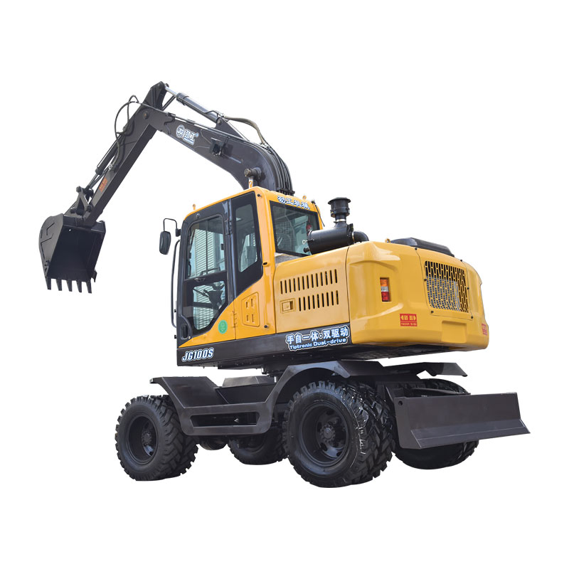 Jg100s High Quality Long Reach Hydraulic Wheel Excavators