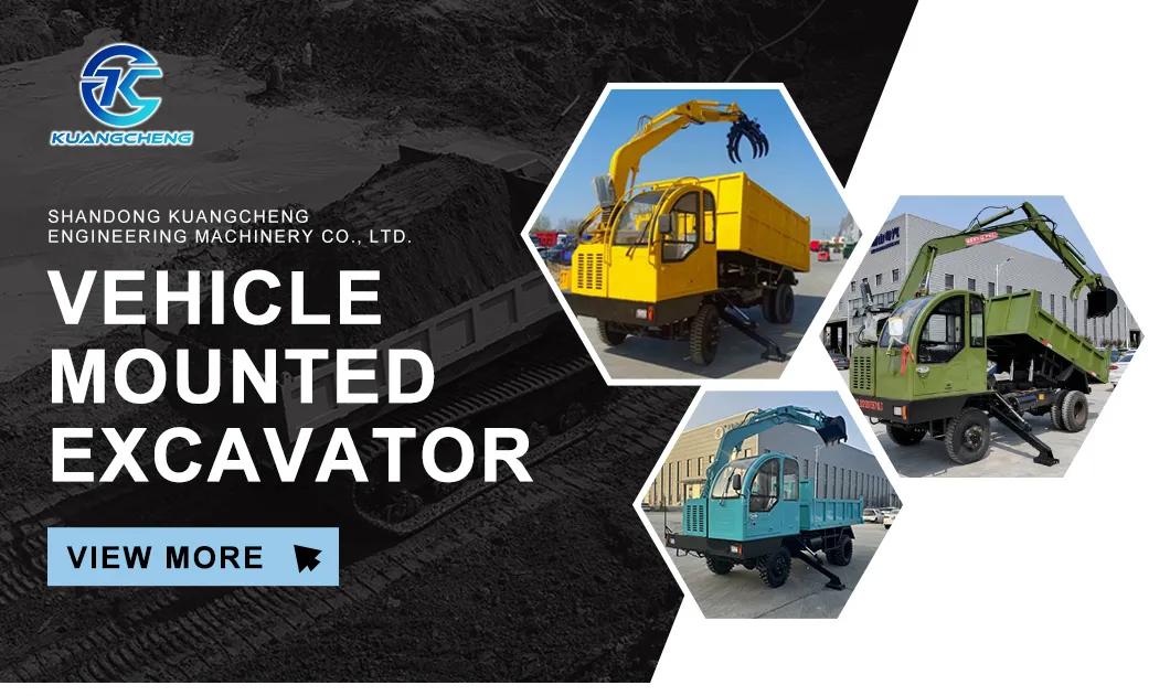 Urban Demolition Specialized Pipeline Laying Agricultural Vehicle Mounted Excavator