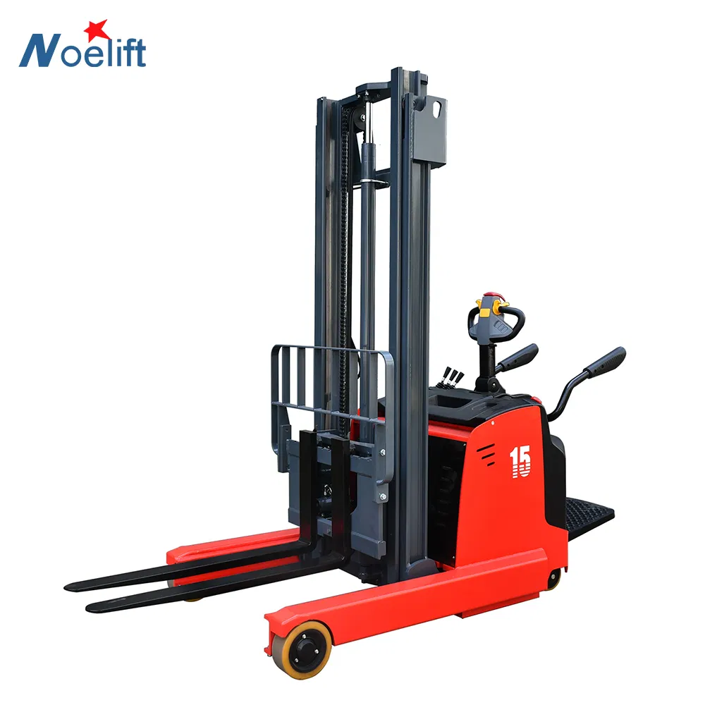 Factory Price 1.5 Ton 2 Ton Fully Electric Reach Forward Moving Counterbalanced Duplex Triple Mast Maximum Height 6 M Stacker Crane