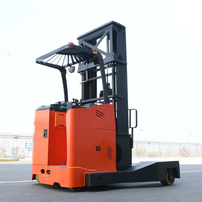 Warehouse Factory 1.5 Ton 2 Ton 3m 3.5m Lifting Height Self Loading Automatic Industrial Electric Four-Way Reach Forklift Stacker for Long Material Handling