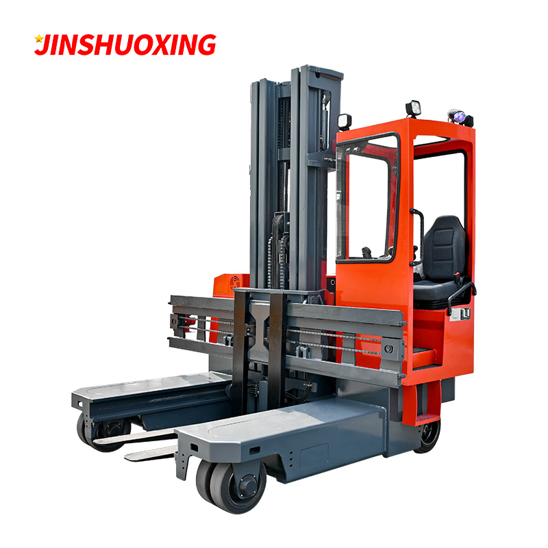 All Directional 2.5ton Stacking Equipment Electric Sideloader Multi Directional Forklift with Cabin for Timer