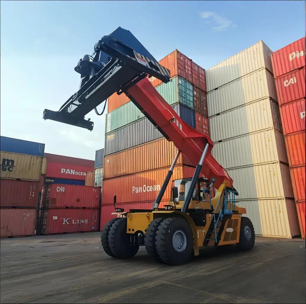 Internal Combustion Container Handler Reach Stacker Forklift Truck for Heavy Loads
