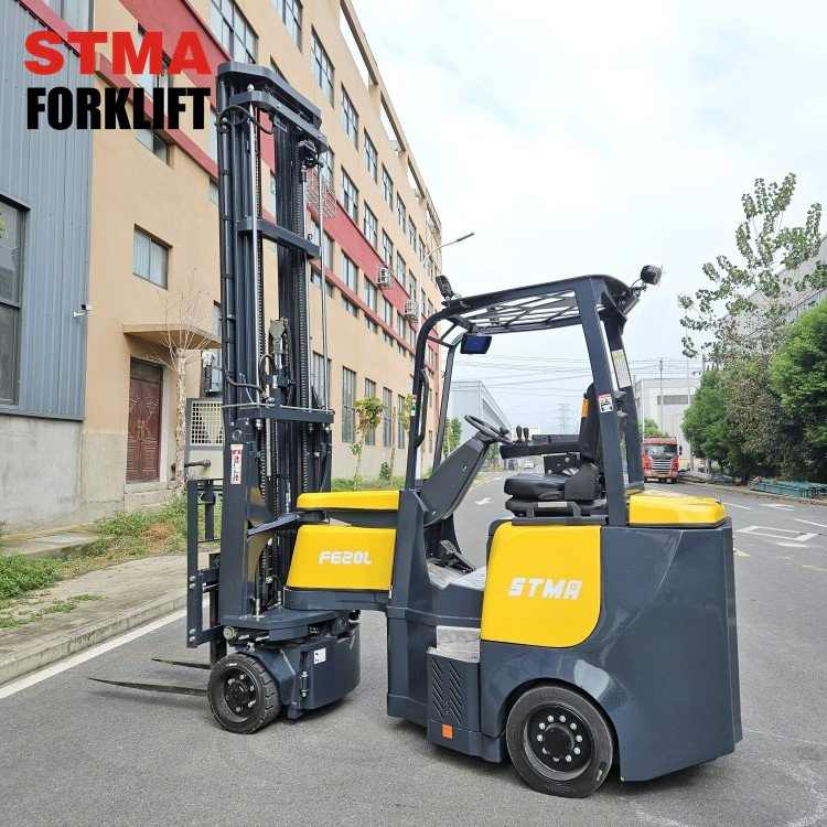 Stma Factory Supply Narrow Aisle Articulated Forklift Cold Store Aisle Master 3 Way Sideloader Counterbalanced Forklifts 2000kg Capacity